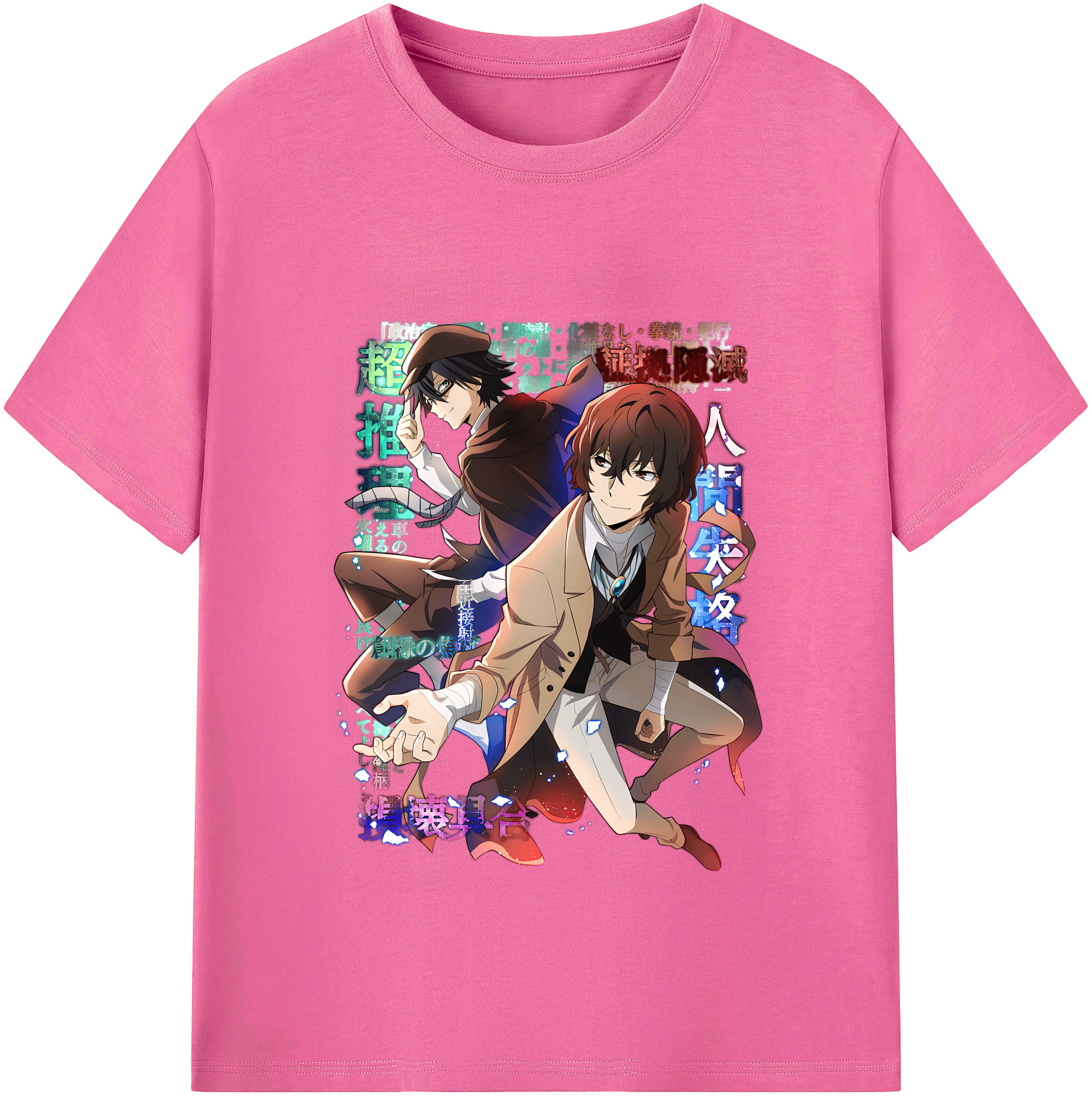 （画像用） 文豪ストレイドッグス Bungo Stray Dogs レディースカジュアルプリントTシャツ（綿100％）